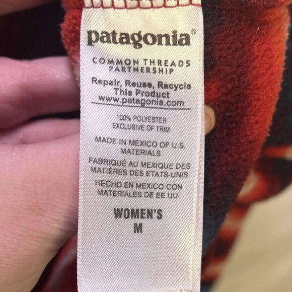 Patagonia Synchilla Snap Fleece Pullover Aztec Southwestern Navajo Women's (M) - Picture 12 of 13